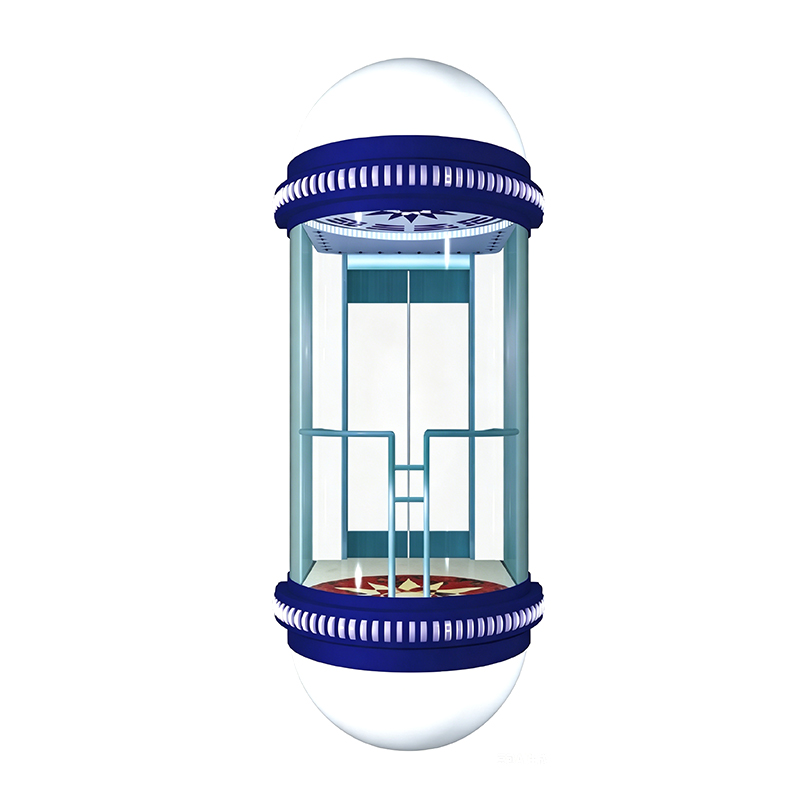 Architektonischer 180-Grad-Kapselaufzug mit Verbundsicherheitsglas